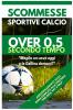 Scommesse Sportive Calcio Over 05 SECONDO TEMPO