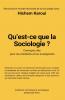 Qu'est-ce que la sociologie ?