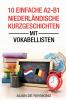 10 einfache A2-B1 niederländische Kurzgeschichten mit Vokabellisten