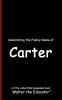 Celebrating the Family Name of Carter