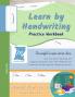 Learn by Handwriting Practice Workbook - Numbers from 1 to 50 - Words and Numbers - Cursive Level 3