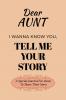Dear Aunt Guided Journal For Memory Keepsake I Wanna Know You Tell Me Your Life Story
