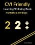 CVI Friendly Learning & Coloring Book; Numbers & Symbols (Yellow)