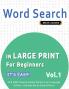 WORD SEARCH IN LARGE PRINT FOR BEGINNERS - IT'S EASY!  VOL.1 - DELTA CLASSICS - FIND 2000 CLEVERLY HIDDEN WORDS