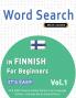 WORD SEARCH IN FINNISH FOR BEGINNERS - IT'S EASY!  VOL.1 - DELTA CLASSICS - FIND 2000 CLEVERLY HIDDEN WORDS