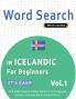 WORD SEARCH IN ICELANDIC FOR BEGINNERS - IT'S EASY!  VOL.1 - DELTA CLASSICS - FIND 2000 CLEVERLY HIDDEN WORDS