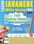 LEARN JAVANESE WHILE HAVING FUN! - FOR ADULTS