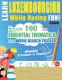 LEARN LUXEMBOURGISH WHILE HAVING FUN! - ADVANCED