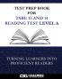 Test Prep Book for  TABE 13 and 14 Reading Test Level A