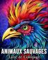 Animaux Sauvages Livre de Coloriage