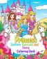 Princess Mermaid Unicorn and Fairy Coloring Book for Kids Ages 4-8