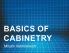 Basics of Cabinetry