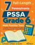 7 Full-Length Pennsylvania PSSA Grade 6 Math Practice Tests