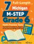 7 Full-Length Michigan M-STEP Grade 6 Math Practice Tests
