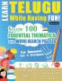 LEARN TELUGU WHILE HAVING FUN! - FOR BEGINNERS