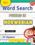 WORD SEARCH PUZZLES IN NORWEGIAN FOR BEGINNERS - AWESOME! VOL.1 - DELTA CLASSICS