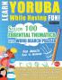 LEARN YORUBA WHILE HAVING FUN! - FOR ADULTS