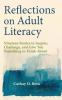 Reflections on Adult Literacy