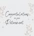 Congratulations on Your Retirement
