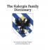 The Kalergis Family Dictionary