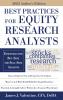 Best Practices for Equity Research Analysts