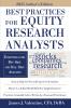 Best Practices for Equity Research Analysts