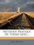 Méthode Pratique De Thème Grec...