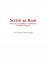 Scritti su Kant. Raccolta di seminari e conferenze di Mirella Capozzi