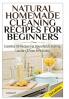 Natural Homemade Cleaning Recipes for Beginners