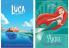 Disney Princess & Pixar Sea Adventures Combo: Ariel Makes Waves & Luca Deluxe Junior Novelization