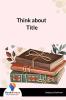 Think about Title-Bookalooza