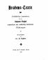 Brahms-Texte: VollstÃ¤ndige Sammlung der von Johannes Brahms Componirten und Musikalisch Bearbeiteten Dichtungen (Classic Reprint)