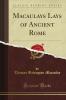 Macaulay''s Lays of Ancient Rome (Classic Reprint)