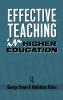 Effective Teaching in Higher Education