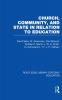 Church Community and State in Relation to Education