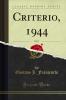 Criterio 1944 Vol. 17 (Classic Reprint)