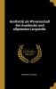 Aesthetik als Wissenschaft des Ausdrucks und Allgemeine Linguistik: Theorie und Geschichte (Classic Reprint)