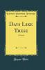 Days Like These: A Novel (Classic Reprint)