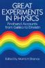 Great Experiments in Physics
