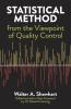 Statistical Method from the Viewpoint of Quality Control