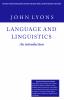 Language and Linguistics - An Introduction