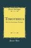Timotheus: Briefe An Einen Jungen Theologen (Classic Reprint)
