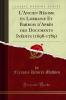L'Ancien RÃ©gime en Lorraine Et Barrois d'AprÃ¨s des Documents InÃ©dits (1698-1789) (Classic Reprint)