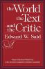 The World the Text and the Critic
