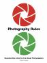 PHOTOGRAPHY RULES