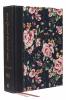 NKJV Journal the Word Bible Cloth over Board Gray Floral
