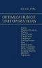 Optimization of Unit Operations