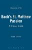 Bach's St. Matthew Passion