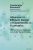 Advances in Efficient Design of Experiments in Economics