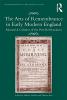 Arts of Remembrance in Early Modern England